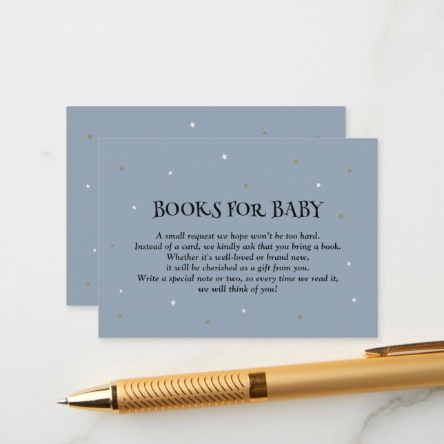 Tarjeta De Recepción Pequeños Libros Azules De Halloween (Anverso/Reverso In Situ)