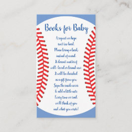 Tarjeta De Recepción Pequeños libros Baby Shower de béisbol para bebés