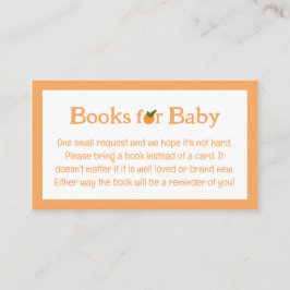 Tarjeta De Recepción Pequeños libros cortos de ducha para bebé