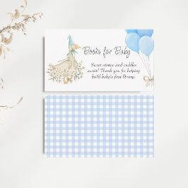 Tarjeta De Recepción Pequeños libros de Baby Shower de flores silvestre