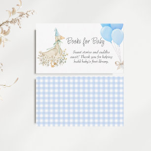 Tarjeta De Recepción Pequeños libros de Baby Shower de flores silvestre