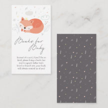 Pequeños libros de Baby Shower de Fox para bebé