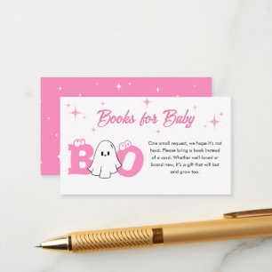 Tarjeta De Recepción Pequeños libros de Baby Shower de Halloween para b