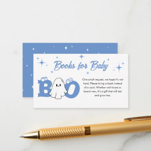 Tarjeta De Recepción Pequeños libros de Baby Shower de Halloween para b