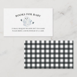 Tarjeta De Recepción Pequeños libros de Baby Shower de Halloween para b