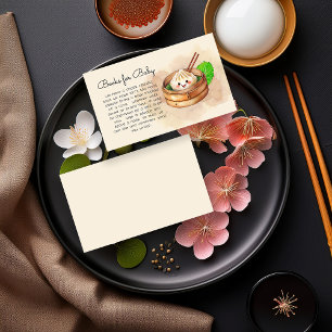 Tarjeta De Recepción Pequeños libros de Baby Shower Kwai para bebé