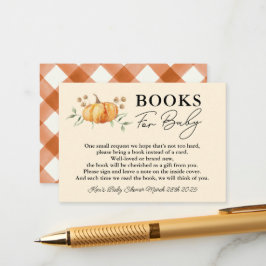 Tarjeta De Recepción Pequeños libros de Baby Shower neutros para bebé