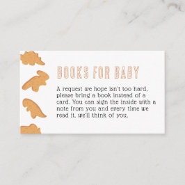 Tarjeta De Recepción Pequeños libros de Baby Shower nugget para bebé