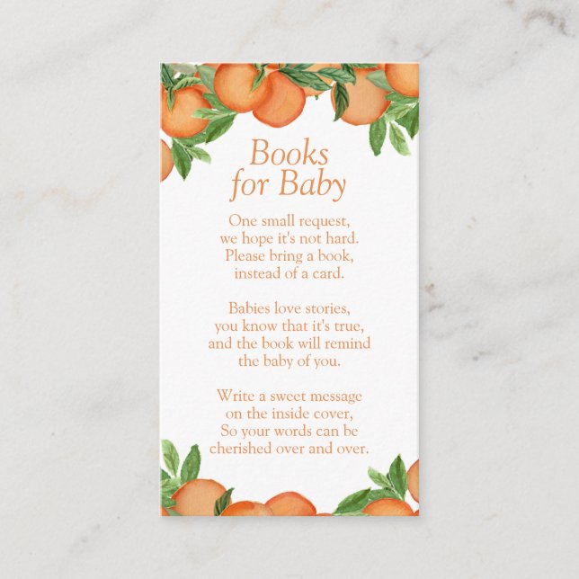 Tarjeta De Recepción Pequeños libros de Baby Shower para bebé (Anverso)