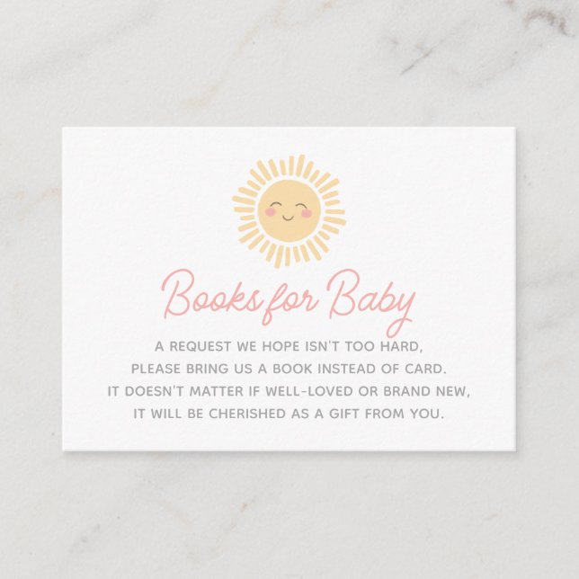 Tarjeta De Recepción Pequeños libros de Baby Shower para bebés (Anverso)