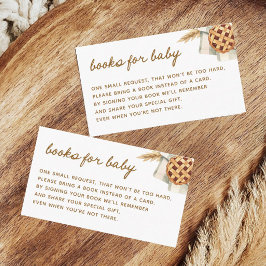 Tarjeta De Recepción Pequeños Libros De Baby Shower Para Bebés