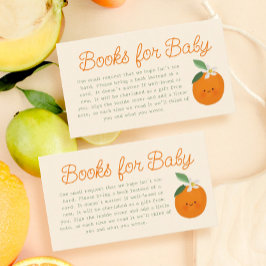 Tarjeta De Recepción Pequeños libros de Baby Shower para bebés