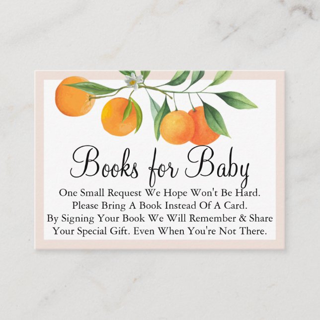 Tarjeta De Recepción Pequeños Libros De Baby Shower Para Bebés (Anverso)