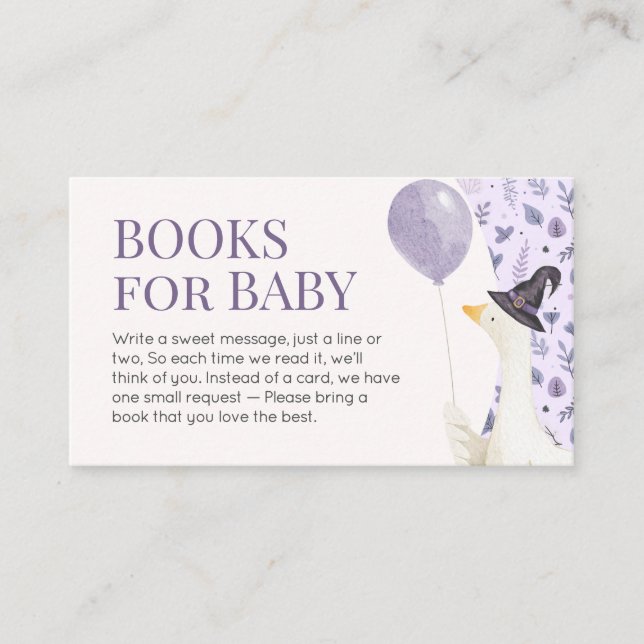 Tarjeta De Recepción Pequeños libros de Baby Shower para bebés (Anverso)