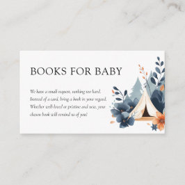 Tarjeta De Recepción Pequeños libros de Baby Shower para el bosque de c