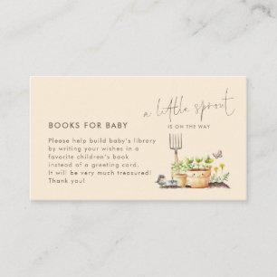 Tarjeta De Recepción Pequeños libros de brotes para Baby Shower