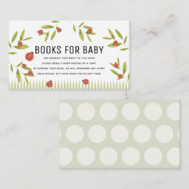 Tarjeta De Recepción Pequeños libros de bugs de amor para Baby Shower