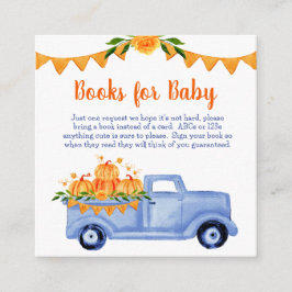 Tarjeta De Recepción Pequeños libros de calabaza para bebé