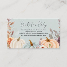 Tarjeta De Recepción Pequeños libros de calabaza para bebé caen Baby Sh