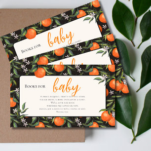 Tarjeta De Recepción Pequeños libros de cítricos cortos para Baby Showe