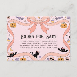 Tarjeta De Recepción Pequeños libros de cocina de Halloween para bebé