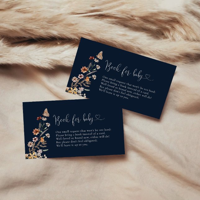Tarjeta De Recepción Pequeños Libros De Flores Silvestres Azules De La  (Subido por el creador)