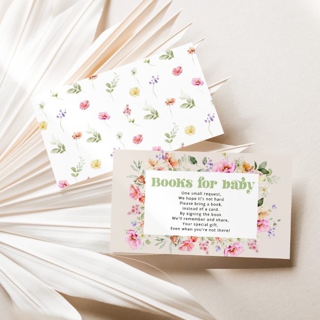 Tarjeta De Recepción Pequeños libros de flores silvestres para bebé (Subido por el creador)