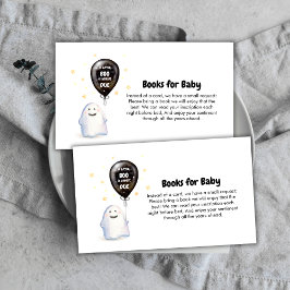 Tarjeta De Recepción Pequeños Libros De Globos Para Baby Shower