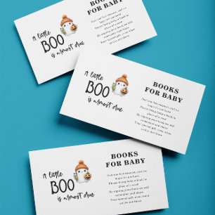 Tarjeta De Recepción Pequeños libros de Halloween para Baby Baby Shower