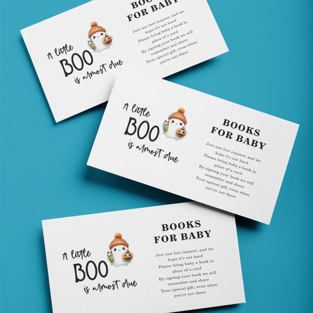 Tarjeta De Recepción Pequeños libros de Halloween para Baby Baby Shower (Subido por el creador)