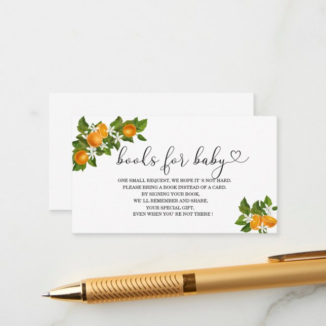 Tarjeta De Recepción Pequeños libros de leche para bebés (Anverso/Reverso In Situ)