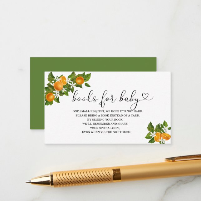 Tarjeta De Recepción Pequeños libros de leche para bebés (Anverso/Reverso In Situ)