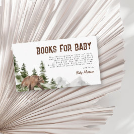 Tarjeta De Recepción Pequeños libros de oso de campanario para la ducha