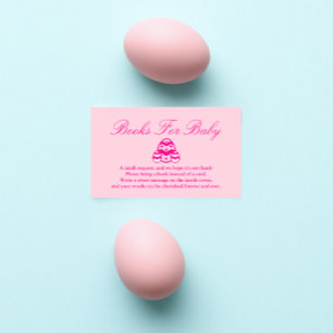 Tarjeta De Recepción Pequeños Libros De Pascua Para Baby Shower