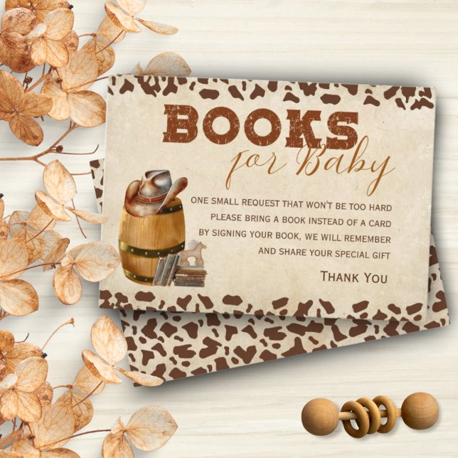 Tarjeta De Recepción Pequeños libros de vaqueros occidentales para bebé (Subido por el creador)