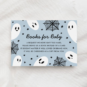 Tarjeta De Recepción Pequeños libros fantasma de Baby Shower para bebé