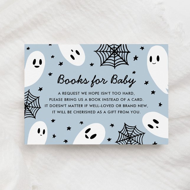Tarjeta De Recepción Pequeños libros fantasma de Baby Shower para bebé (Subido por el creador)