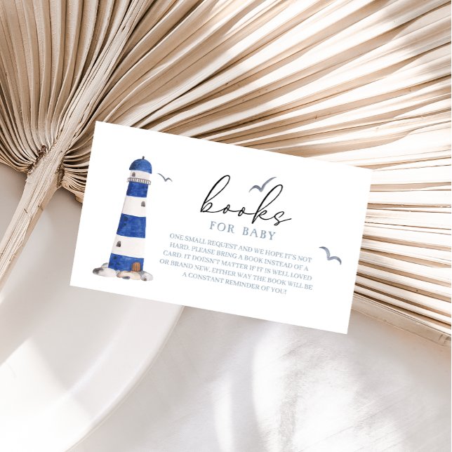 Tarjeta De Recepción Pequeños Libros Para Niños En Barco Náutico Mínimo (Subido por el creador)