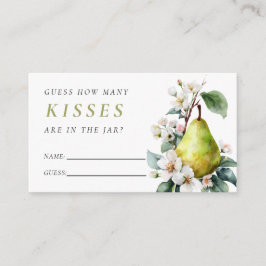 Tarjeta De Recepción Perfect Pear Cuántas Besas Ducha Bridal