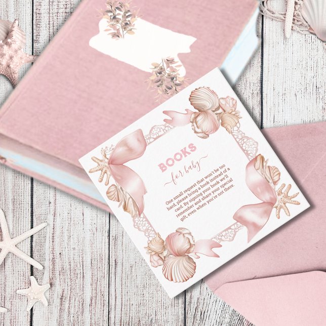 Tarjeta De Recepción Perlas costeras de moda para bebés (Subido por el creador)