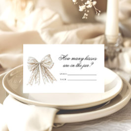 Tarjeta De Recepción Perlas inundan cuantos besos de juego de novias