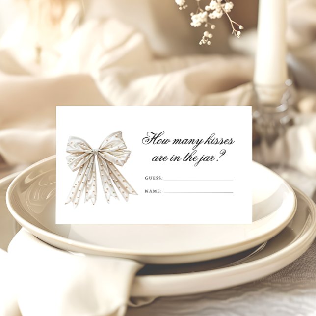 Tarjeta De Recepción Perlas inundan cuantos besos de juego de novias (Subido por el creador)