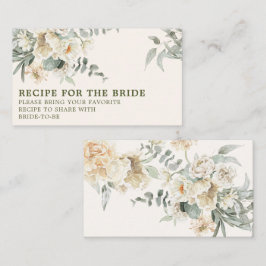 Tarjeta De Recepción Perlas y prosecco Ducha nupcial Compartir una rece