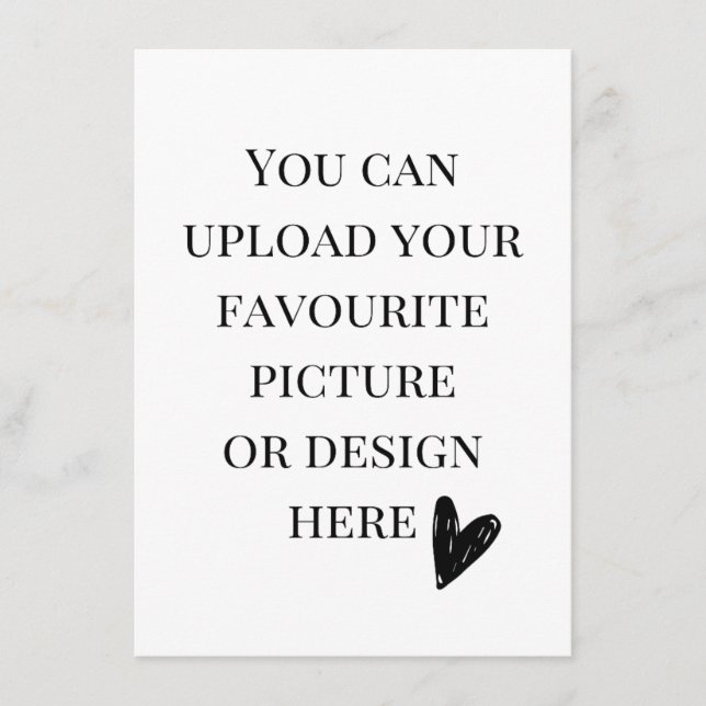 Tarjeta De Recepción Personalise 4.5" x 6.25" enclosure card- portrait  (Anverso)