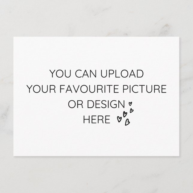 Tarjeta De Recepción Personalise 6.25" x 4.5" enclosure card- landscape (Anverso)