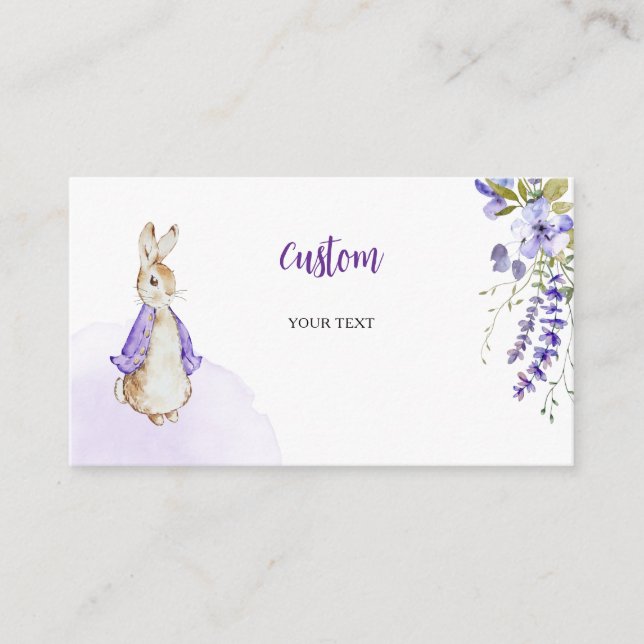 Tarjeta De Recepción Personalizado Baby Shower de Peter Rabbit (Anverso)