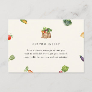 Tarjeta De Recepción Personalizado de Baby Shower de crecimiento local 