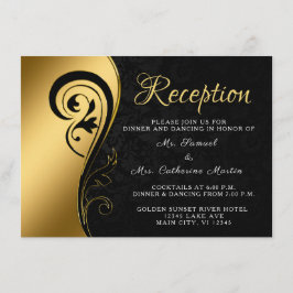 Tarjeta De Recepción Personalizado del Aniversario del Boda de la recep