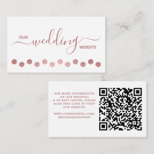 Tarjeta De Recepción Personalizado moderno Rosa Mascota de perro de oro