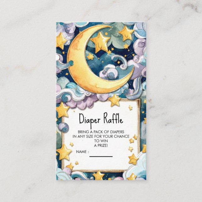 Tarjeta De Recepción Personalizado Pastel Celestial Baby Shower (Anverso)